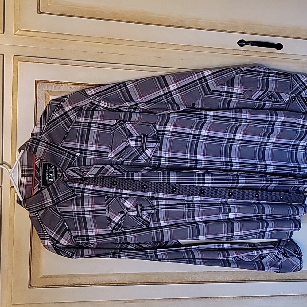 Buckle Athletic Fit Button Down Shirt